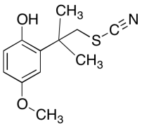 4-Methoxy-2-(2-methyl-1-thiocyanatopropan-2-yl)phenol