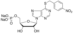 6-[(4-Nitrobenzyl)thio]-9-&beta;-D-ribofuranosylpurine-5&rsquo;-monophosphate, Dis
