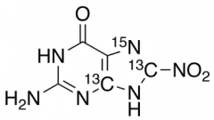 8-Nitroguanine-4,8-13C2-7-15N, technical grade-50% Purity