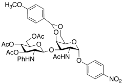 4-Nitrophenyl 2-Acetamido-4,6-O-methoxybenzylidene-3-O-(3,4,6-tri-O-acetyl-2-deoxy-2-phtha
