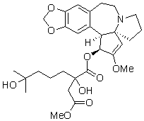 高三尖杉酯碱（高粗榧碱，后莫哈林碱）对照品