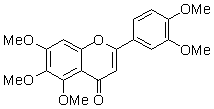 甜橙黄酮（5,6,7,3＇,4＇-五甲氧基黄酮；甜橙素）对照品